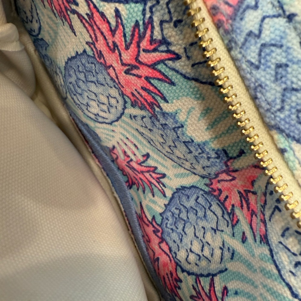 Vineyard Vines Blue and Pink Pineapple Backpack - Picture 3 of 10